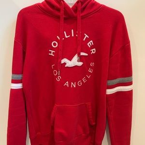 Hollister Red Pullover Hoodie